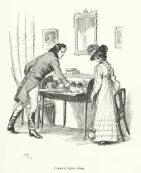 Illusztráció a meggyőzéshez, Jane Austen (litho)