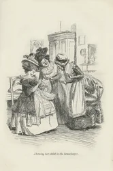 Gyermekét megmutatja a házvezetőnőnek, 1896