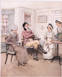Valentine: "Sajnálom, hogy kint vannak, Patty, de várom, hogy visszatérjenek." (litho)
