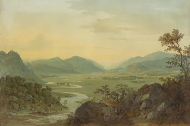 Carne folyó a Loudoun kastélyból, Ayrshire, 1804