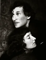 Marc és Bella Chagall (szépia fotó)