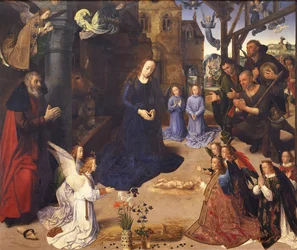 A pásztorok imádása - Portinari-triptichon, kb. 1478