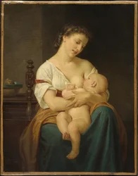 Anya és gyermeke, 1869 körül