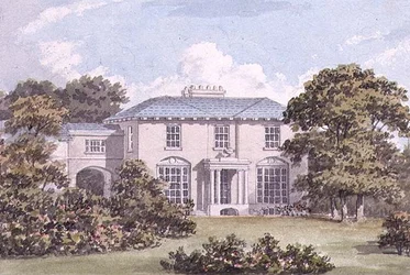 Tervezés egy Clapham Common-i ház északi frontjára William Holme számára (akvarell) (85987 pár)