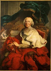 Andre-Hercule de Fleury bíboros, XV. Lajos király főminisztere ... (olaj, vászon)