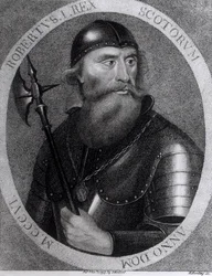 I. Róbert skót király (1274-1329) portréja, amelyet E. Harding vésett, 1797. november 1.
