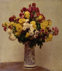 Krizantémok vázában, 1873