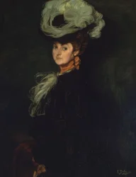 ANNIE BOURDIN PORTRÉJA - 1906 - OLAJ / VÁSZON -101X78 CM