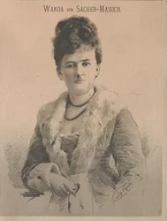 Wanda von Sacher-Masoch írónő, Angelika Aurora Rümelin, 1879.