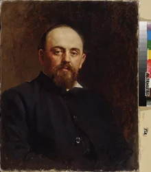 Savva Mamontov (1841-1918), az első orosz magánopera alapítójának portréja. Ilja Jefimovics Repin (Ilia Repin) (1844-1930) festménye, olaj, vászon