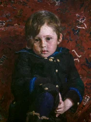 Jurij Repin gyermekként (részlet)