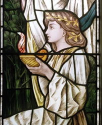 Waterford, St Michael & All Angels, Heaton Butler és Bayne, Selwyn Image, The Wise and Foolish Virgins részletek