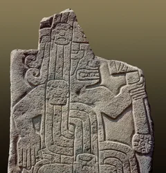 Inka civilizáció: harcost ábrázoló dombormű