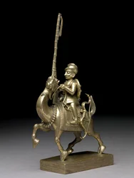 Egy tevén lovagló gyufaszállító, Vizagapatam, 1795 körül (réz)