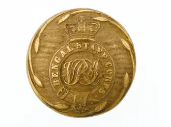 Button, bengáli hadtest, 1861-1876