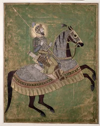 Aurangzeb lovas portréja, 1680 körül.