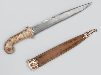 A Tipu Sultanhoz tartozó khanjar, Szeringapatamban fogták, 1799 körül