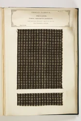 John Forbes Watson 1866-ban publikált anyaga Pantaloons, Loodiana, Punjab, Piece Goods, The Collection of the Collection of the Textile Manufacturers of India