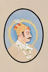 Maharadzsa Pratap Singh Kishangarh miniatűr festménye