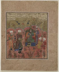 Rustam Kay Ka"us előtt, 1450-75