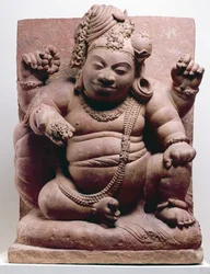 Siva, mint törpe, Mansar kultúra, i.sz. 500 (homokkő)