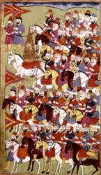 Mohamed próféta története, Hamla-i-Haydari, Mirza Muhammad Rafi Bazil, 1808 (tinta és színek papíron)