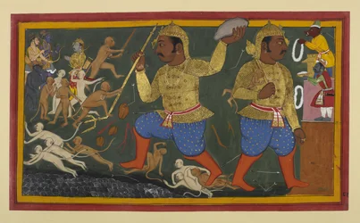 Sugrīvát Kumbhakarṇa elfogja és Laṅkāba viszi.