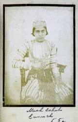 [Portré] Meah Sahub, Eunuch, 1856-57 körül (f/w fotó)