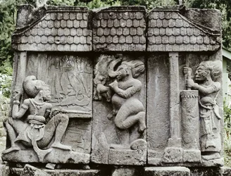 Kovács jelenet (vulkáni kő)