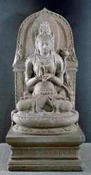 Prajnaparamita, a transzcendentális bölcsesség istennője, 1300 körül (andezit)