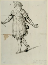 Egy druida, 1638 körül (toll és tinta papíron)