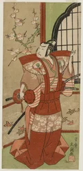 Onoe halló délutáni doktor Izumi Saburo tagjaként, Ichimura Te, 1769.