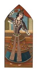 A Qajar Dancing Girl, 1840 körül (olaj, vászon)