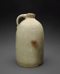 Kancsó, c. 1869-1873 (sómázas kőedény, parafa)