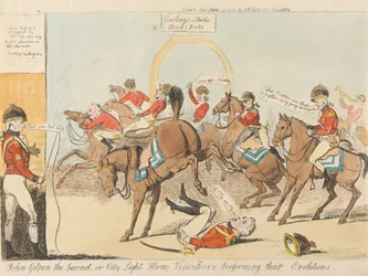 John Gilpin der Zweite, oder City Light House Volunteers bei ihren Übungen (aus: Caricature, Bd. 3)
