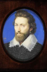 Egy úriember, amelyet hagyományosan Thomas Howardként, Arundel 2. grófjaként azonosítanak (akvarell pergamen)