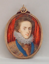 Henrik walesi herceg (1594-1612) portréja 1610 körül (wc pergamen)