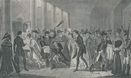 Az Opera után, 1821, 1920. Művészek: Isaac Robert Cruikshank, George Cruikshank.
