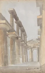 A paestumi nagy templom belseje