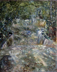 ""La fontaine"" Peinture de Isaak Izrailevich Brodsky (Brodski) (1884-1939) 1909 Regionális Művészeti Múzeum, Rostov on Don