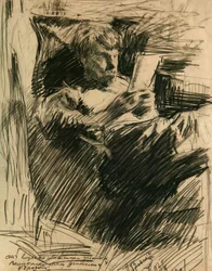 David Burliuk művész és szerző portréja 1882-1967, 1906