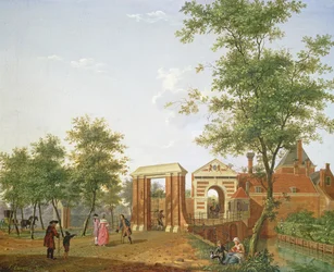 Kilátás a Zylpoortra, Harlem, 1780