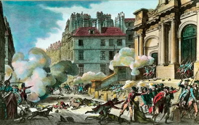 francia forradalom: IV. év 13-án; Bonaparte tábornok (I. Bonaparte Napóleon) hozta a fegyvereket, a felkelők lőttek a párizsi Szent Rókus-templom lépcsőjén október 4-én.