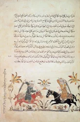 Add hozzá az 1886 f.135-ös lovassági rohamot a „Nihayat al-Sul”-tól („A Manual of Horsemanship and Military Practice”)