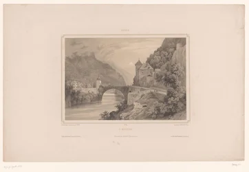 Kilátás a svájci Saint-Maurice-ra St. Maurice (cím a tárgyon) Arcok Svájcban (sorozat címe) Suisse (sorozat címe az objektumon)