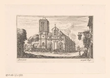 Kilátás a Notre-Dame-des-Vertusra Notre Dame des Vertus (cím a tárgyon) Különféle kilátások a templomokról, kastélyokról és városokról (sorozat címe)