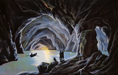 Capri, Kék barlang (színes fotó)