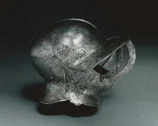 Zárt bordó sisak, 1500-as évek eleje