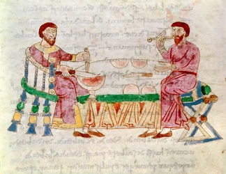 Codex 132 Livre 22 1. fejezet Az étkezés, Rabanus Maurus (780-856 körül) a De Universoból, 1023