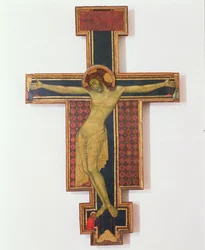 Feszület (tempera fán)